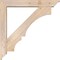 Ekena Millwork Balboa Traditional Smooth Bracket w/ Offset Brace, Douglas Fir, 5 1/2"W x 32"D x 32"H BKT0604X32X32BOA01SDF - alternate 2